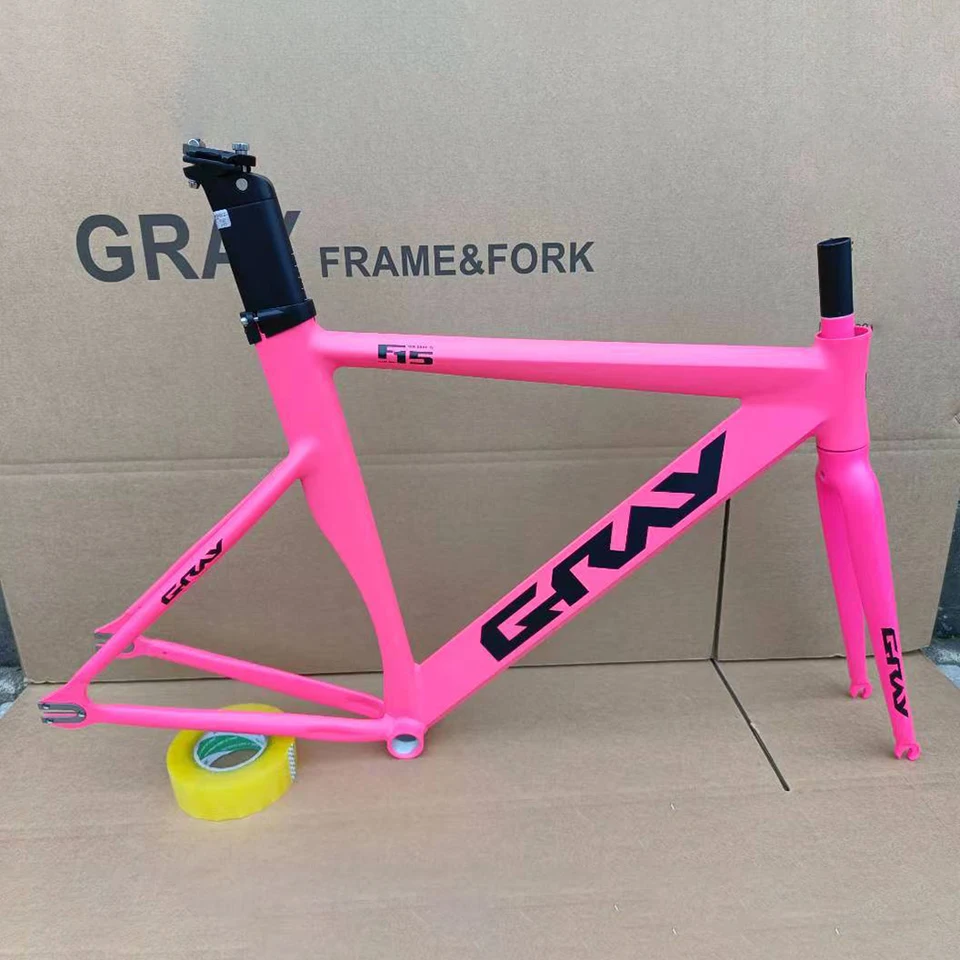 カーボンファイバーバイクフレーム,アルミニウム合金フォーク付き