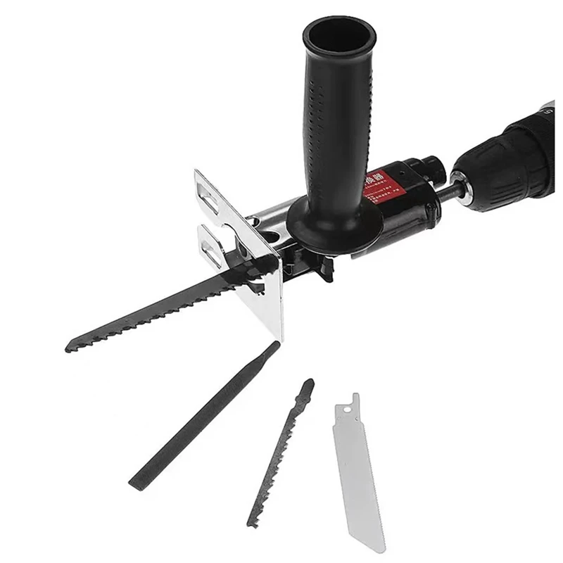 

1 Set Drill To Chainsaw Converter Head Small Handheld Drill To Saber Saws Adapter Set Household