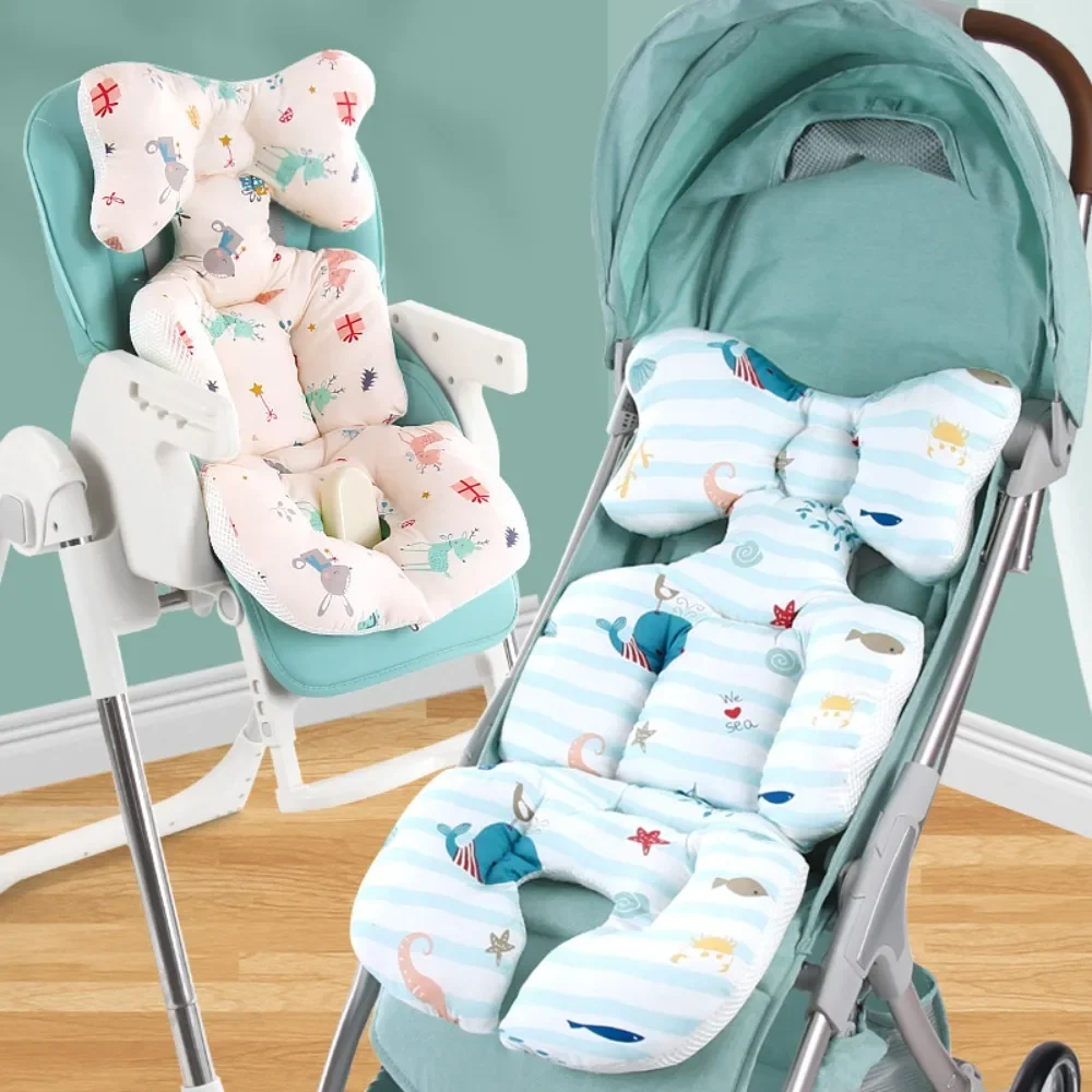 Baby Strollers Cushion Seat Liners Cotton Car Pad for Baby Prams Cart Mat Newborn Pushchairs Accessories Security-protection