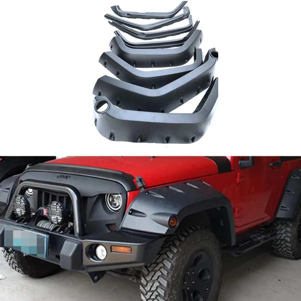 

Брызговики черного цвета для Jeep Wrangler JK 2007-2017 J312