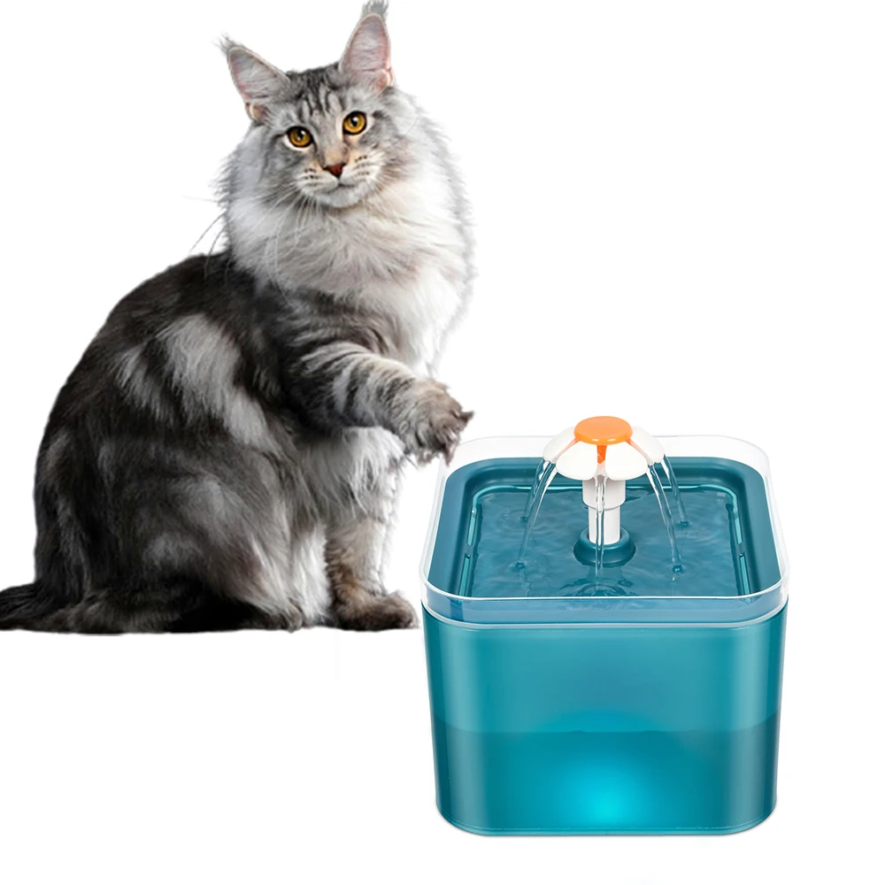 Pet Water Dispenser with Recirculate Filtring Cat Drinking Fountain USB Charging for Fresh Water with LED Lighting Automatic pet water fountain pet water dispenser
