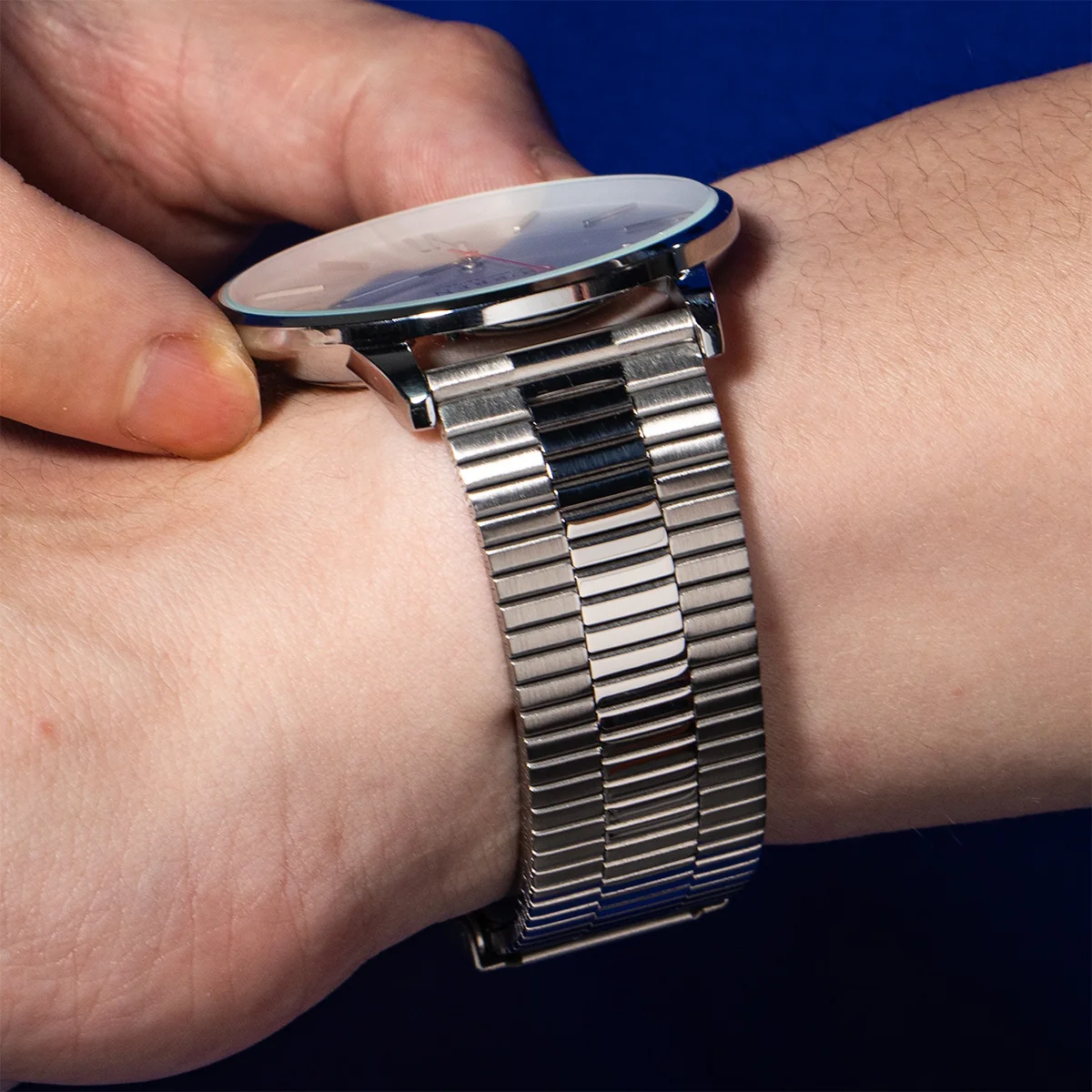 Premium Stainless Steel Quick Release Watch Strap - Universal Fit 20mm/22mm Metal Bracelet