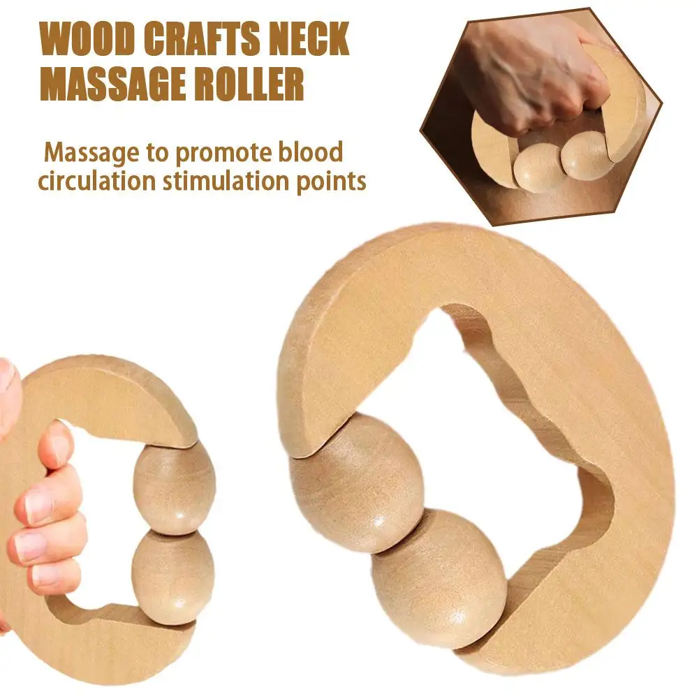 

Wood Therapy Cellulite Massager Tool Deep Tissue Relax Massager For Body Face Lifting Roller Scraper NEW A5S3