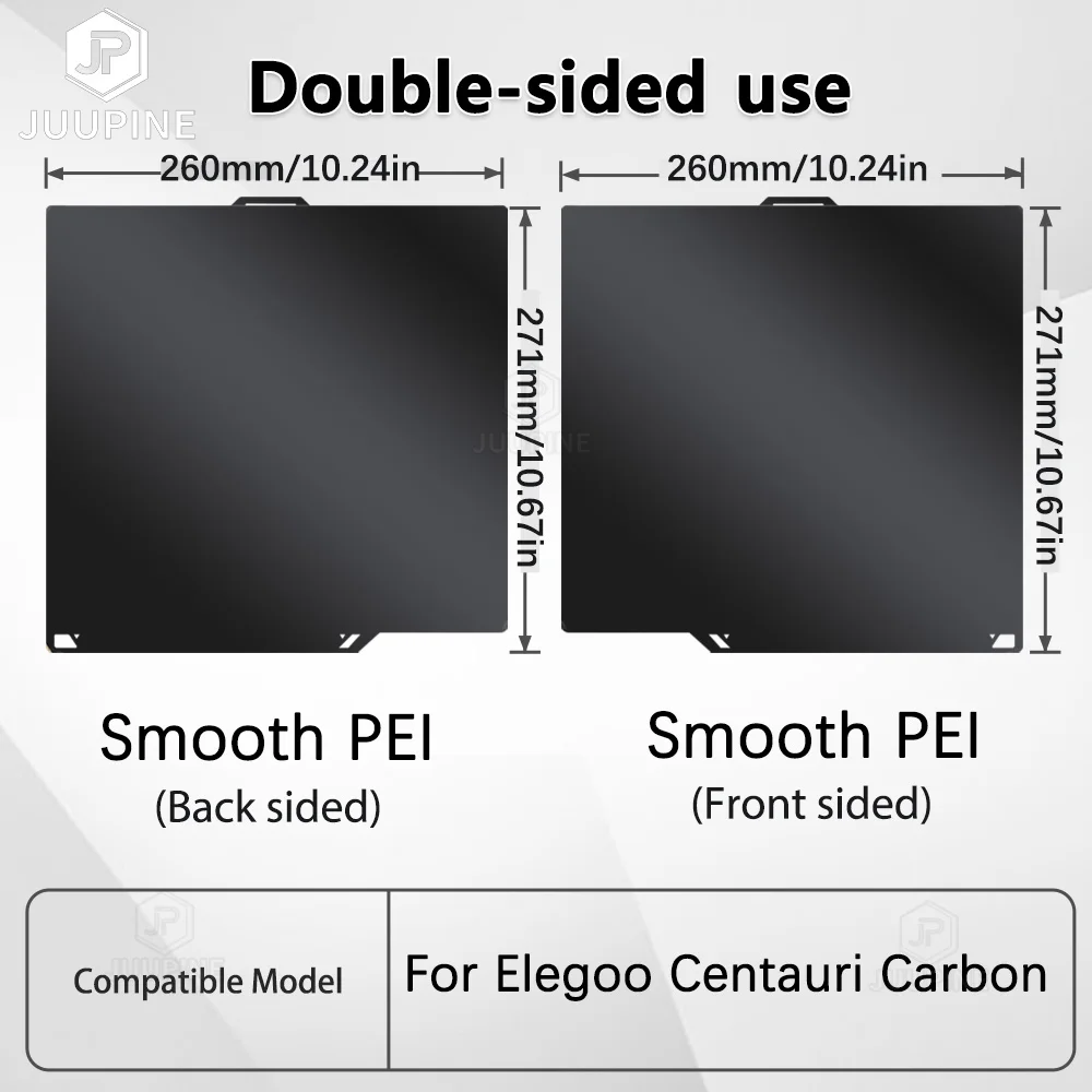 Enhanced Double-Sided PEI Build Plate - Smooth & Textured Flexible Heated Surface