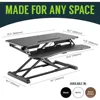 Standing Desk Converter Height Adjustable, MDF Wood, Sit Riser 2
