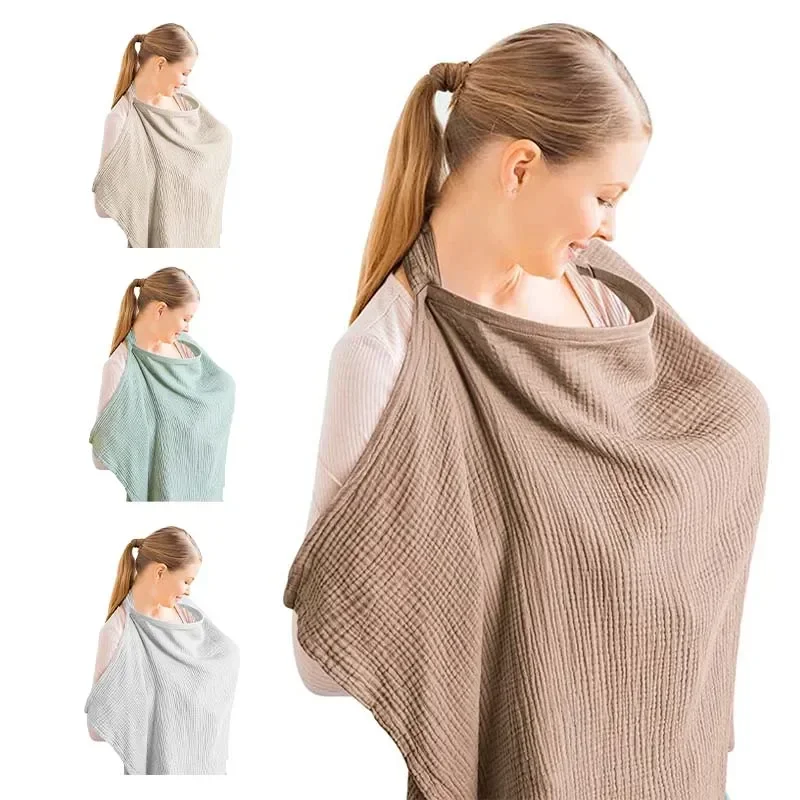 Cotton Mother Cape Blanket Nursing Apron Carseat Stoller Cover Lactation Maternity Clothes For Baby Breastfeeding Accessories breastfeeding cover nursing towel breastfeeding maternity clothes