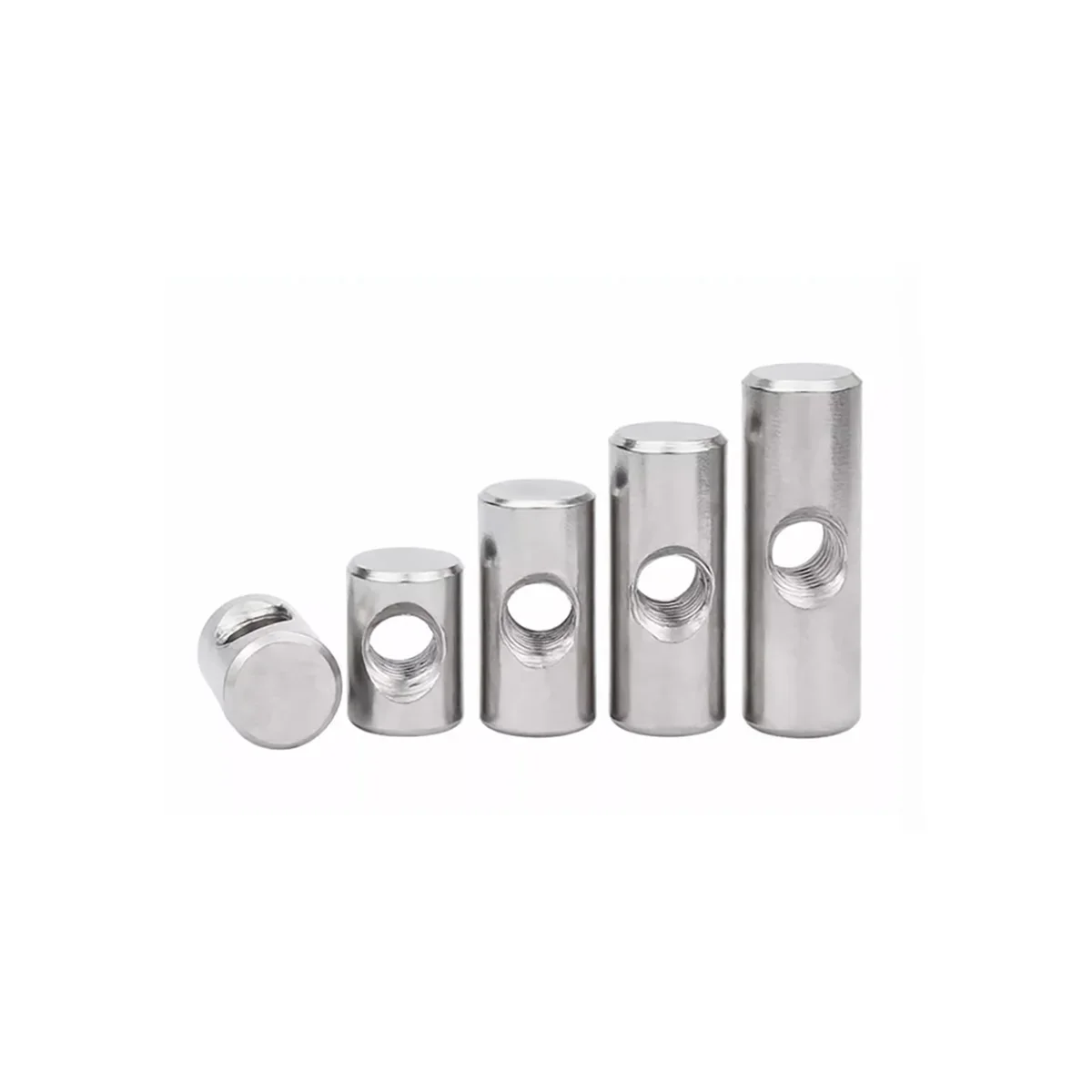 304 Stainless Steel Cylindrical Pin Cross Hole Pre-Embedded Connecting Nut Irregular Hammer Nut M4M5M6