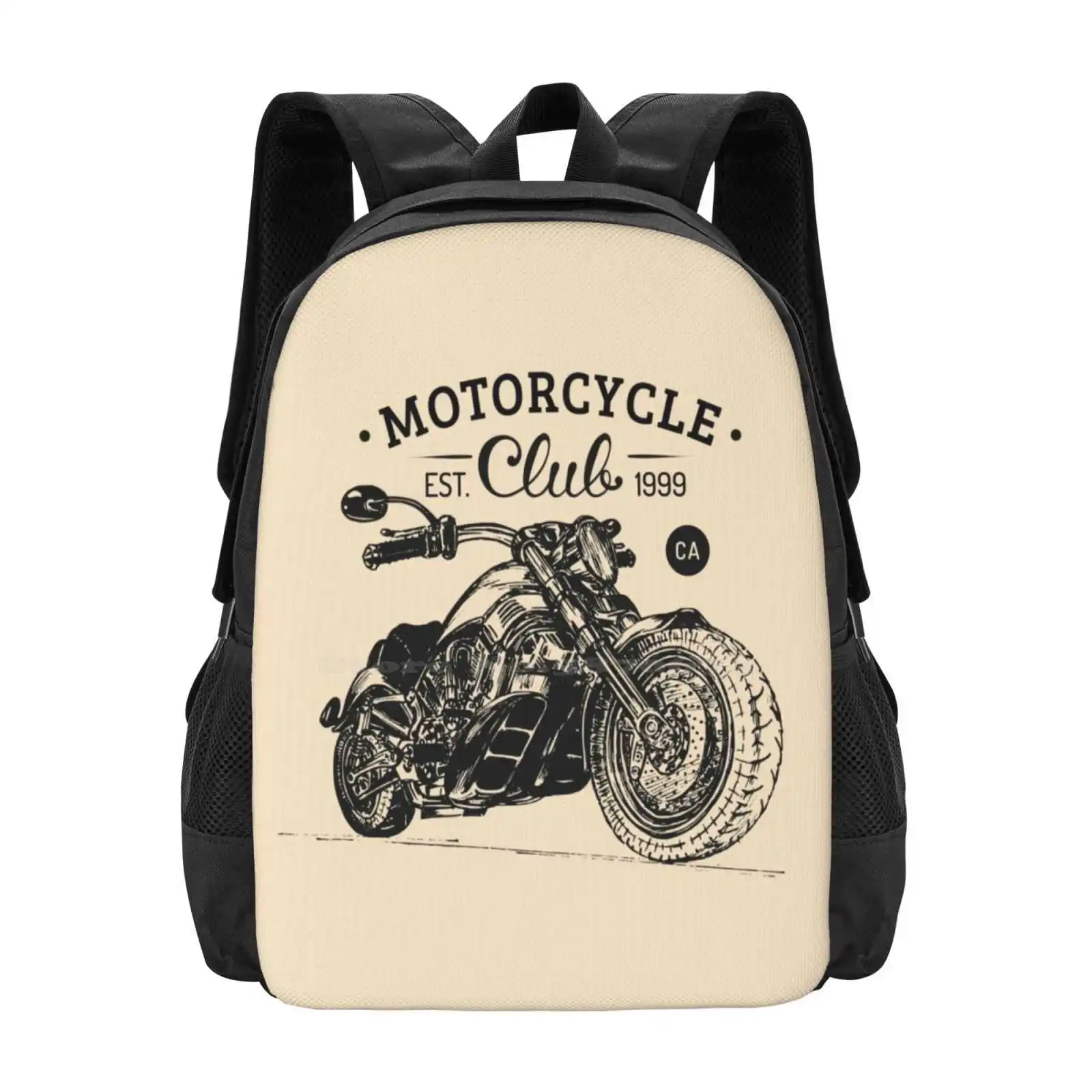 Moto Club Vendita Calda Zaino Borse Moda Chopper Hardcore Rider Moto Easy Rider Genuine Riders Emblem Legendary