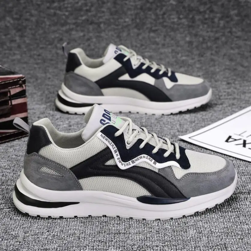 Leichte Herren Laufschuhe Mesh Freizeitschuhe Mit Schnürung_voghion.com