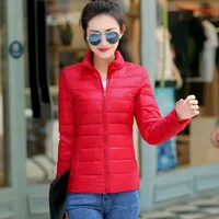 7XL Women 90% White Duck Down Jackets Women's Ultra Light Thin Duck Down Coat Autumn Winter Warm Stand Collar Hiking Abrigos Hot - Image 3