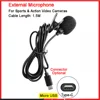 High Fidelity External Microphone For Go Waterproof Pro Sport Camera Action Camera Micro USB/Type-C Connector Cable Length 1.5M 1