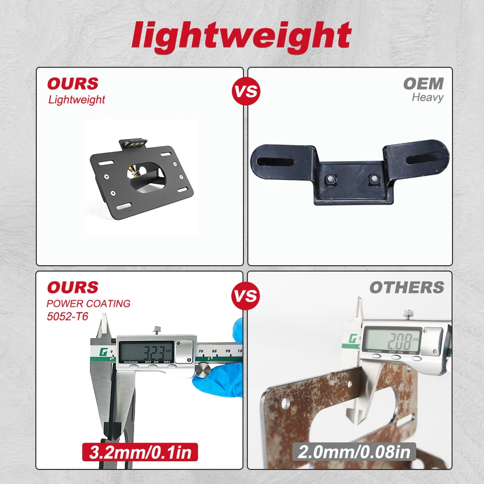 Motorcycle License Plate Bracket & Taillight – Fender Eliminator For Kawasaki Vulcan S 650 & Vulcan Cafe