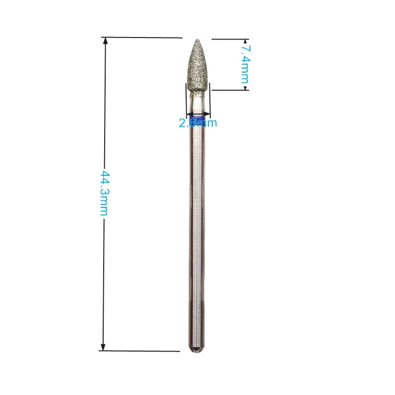 Description Picture 5 of itemElectric Manicure Drills Cone Diamond Nail Drill Bit Rotary Milling Cutters Bits for Cuticle Remove Tools Accessories