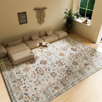 Orhopui Washable Rug,for Bedroom Living Room Kitchen Dining Room Rugs Non-slip Home Decor Carpet Faux Wool Rug Large Modern Art