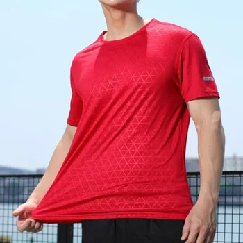 Camicie sportive da uomo felpa Things for Gym Shirt Dry Fit Workout Yoga Top maniche corte traspiranti canottiera Golf Wear Top