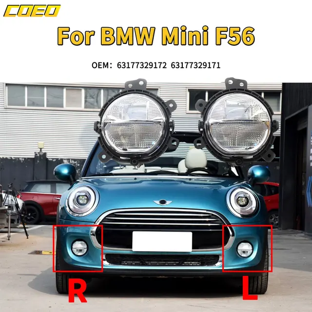 ヘッドライト 左 LED ライト デイライト スタイル BMW Mini R56