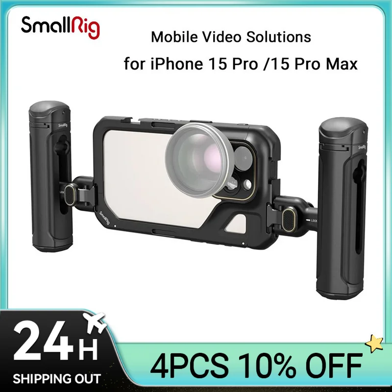Soluzioni Video Mobili Smallrig Per Iphone 15 Pro/15 Pro Max Gabbia Per Smartphone Per Iphone 15 Pro/15 Pro Max Per Videoing Vlogging