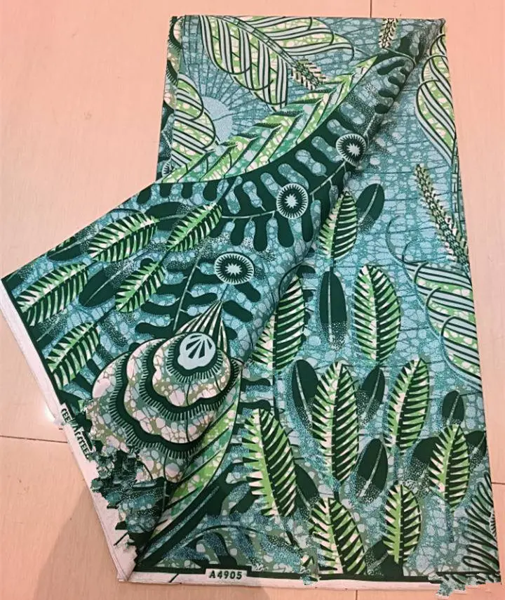 Women Wax Fabric Soft African Grand Golden Wax Fabric Flash Gold Print Batik Ankara Glitter