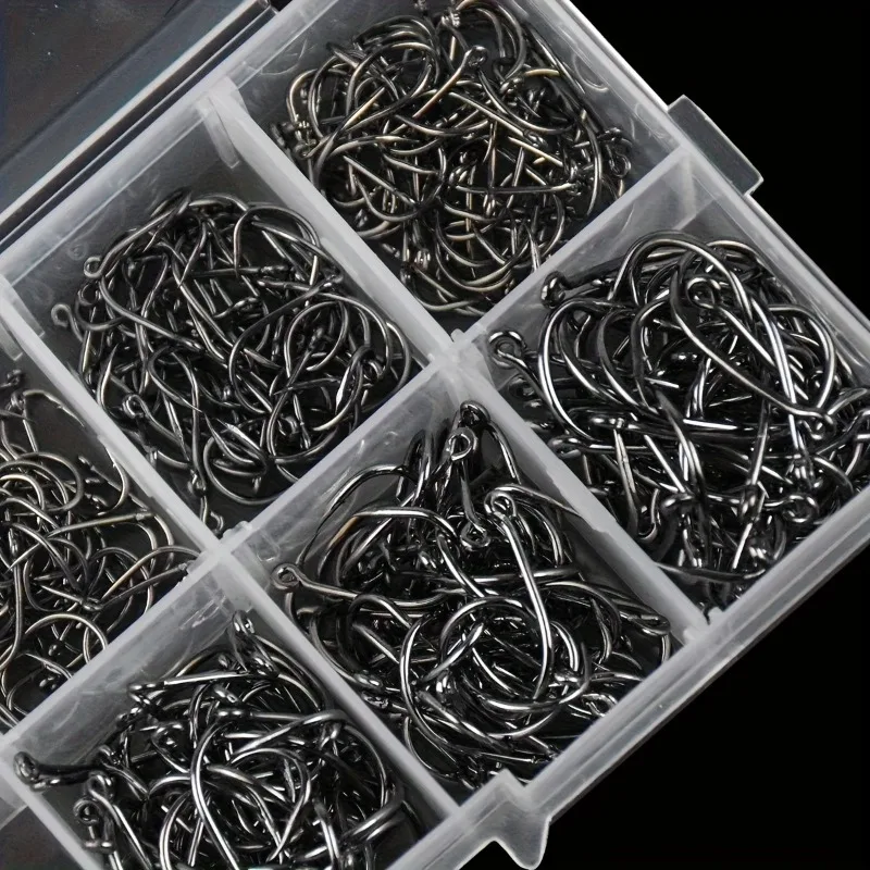 500Pcs Strong Silver Circle Fishhooks 2