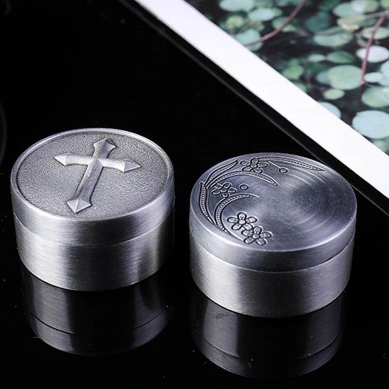 Retro Small Jewelry Box with Lid for Earrings Ring Necklace Mini Candles Storage Fillable Bottle Container