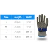 Cut Resistant Glove Stainless Steel Mesh Metal Gloves Working Safety Anti-cut Slaughter Butcher Cutting Fish-killing Iron Glove 6