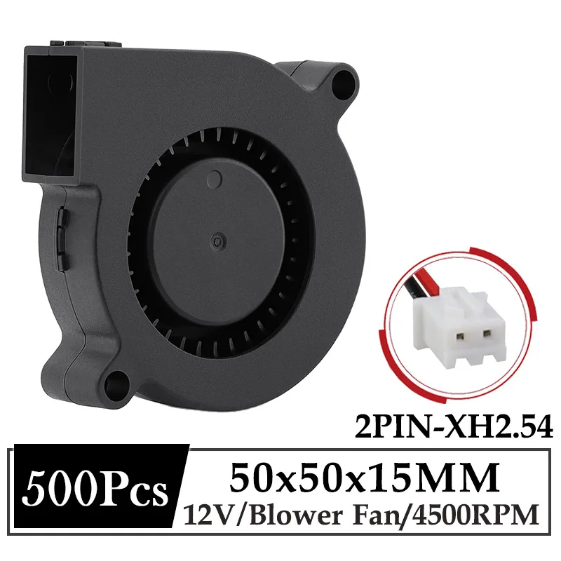 500Pcs Gdstime Computer 5cm 5015S 50x50x15mm 50mm 12V DC Brushless Case 