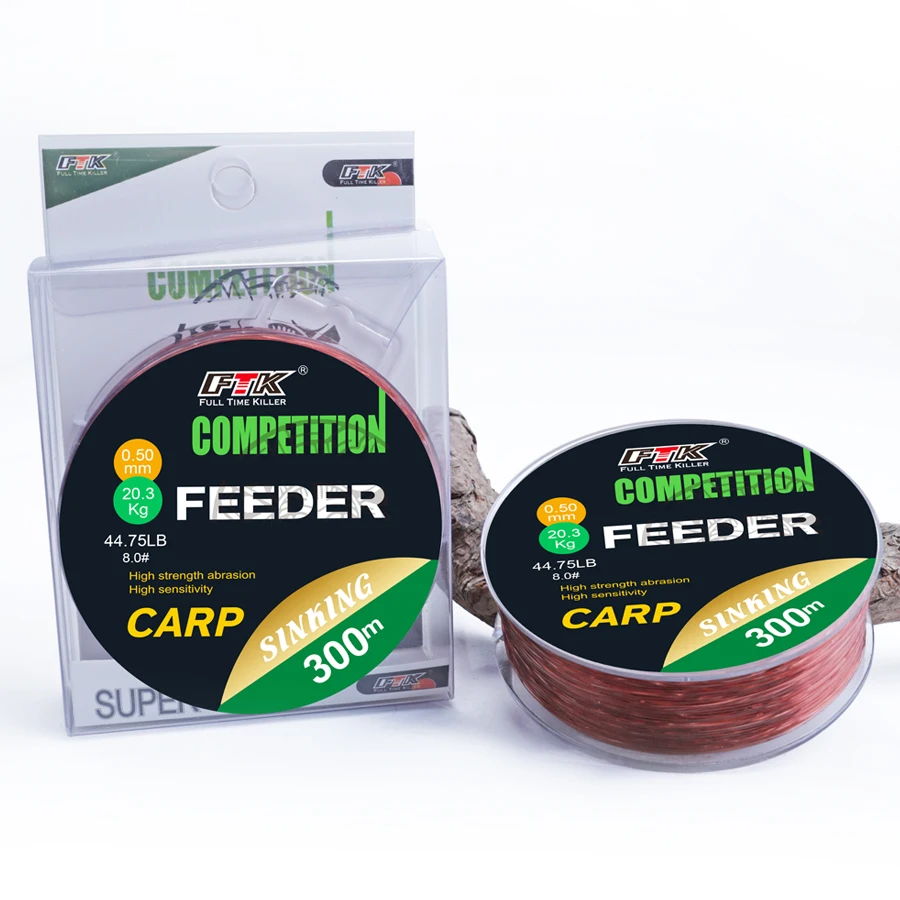 300M Super Strong Carp Fishing Line Wine Red Monofilament Nylon Line Feeder Fishing Accessories 0.14mm-0.50mm 15.35LB-44.75LB 6