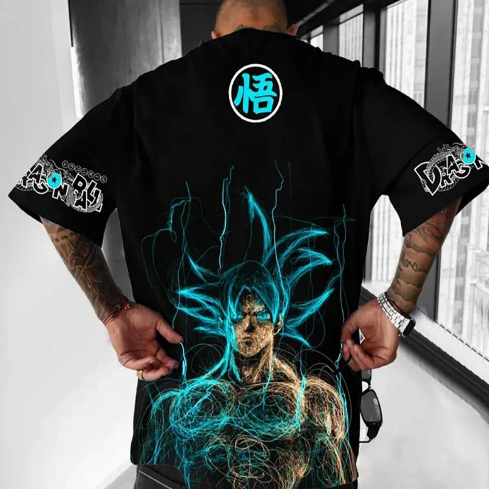 Men's Tops Anime Characters 3D Printed Short Sleeves Japanese Otaku God Style T-shirts TCG Enthusiasts Tops Street Short Sleeves 5