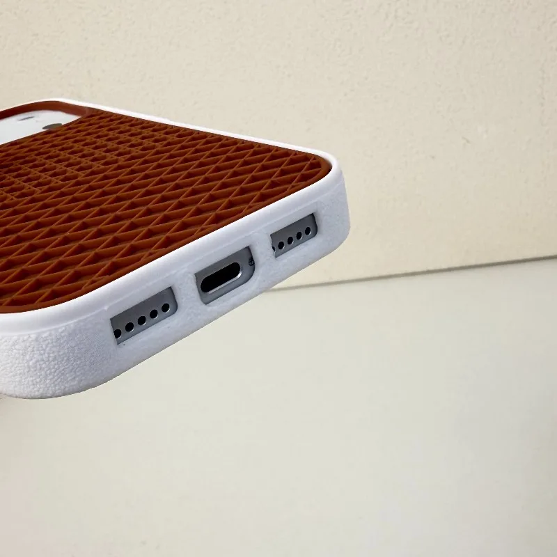 HOCE Rainbow Colorful Vans Waffle Phone Case For iPhone 17 Air 16 15 14 13 12 11 17 Pro Max Grid Soft Silicone Shockproof Cover view 6