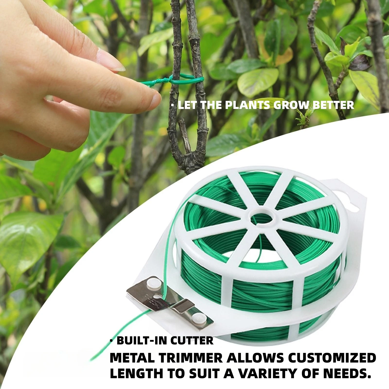 50M Versatile Gardening Twist Ties Plant Binding Wire Plant