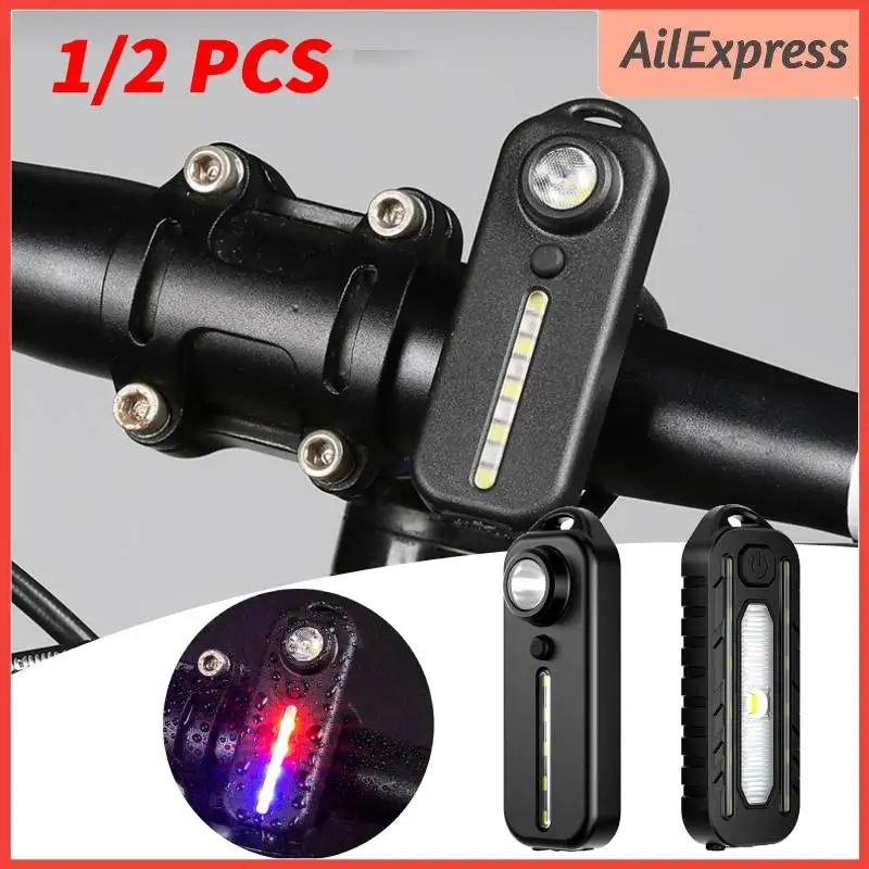 

Задний фонарь для велосипеда, яркий полицейский наплечный зажим, предупреждающие фонари, USB перезаряжаемая водонепроницаемая лампа для шлема, велосипедные аксессуары