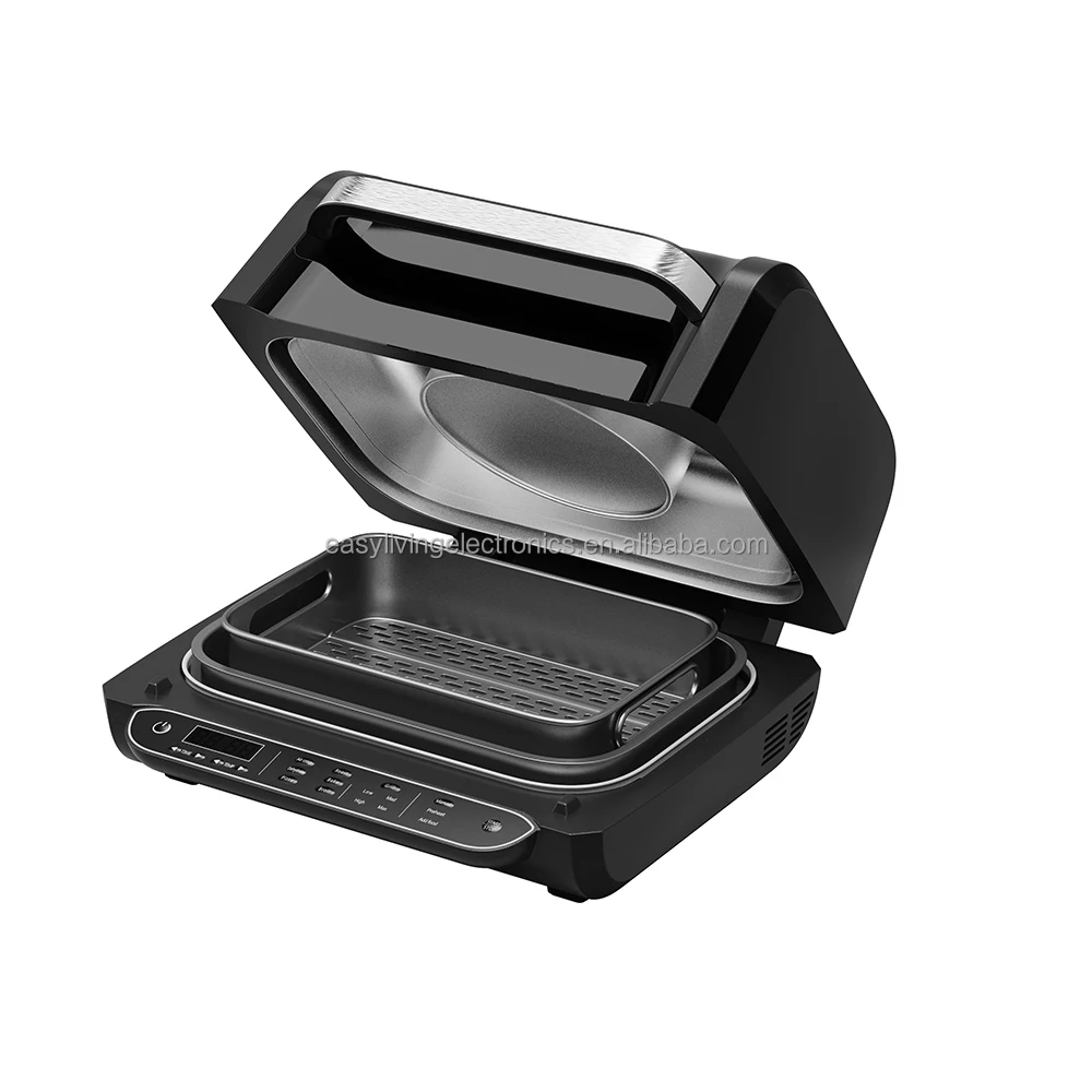 7L double bowls PowerXL Grill air fryer mechanical control timer oil free air fryer electric deep fryers