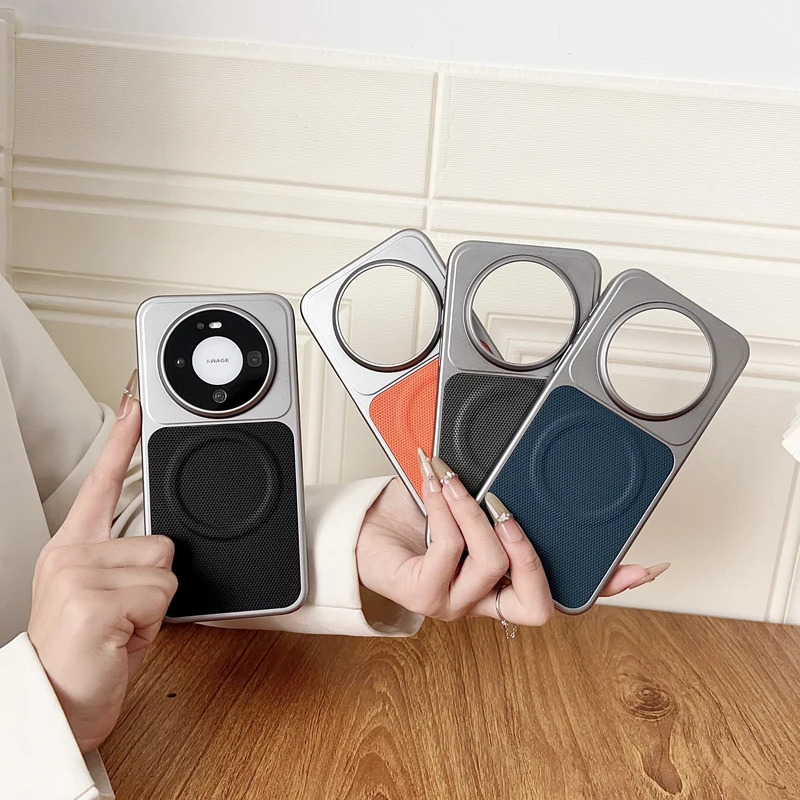Magnetic Hard Triangle Pattern PU Leather Ultra-Thin Protective Cover