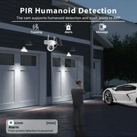 WONSDAR batterie intégrée WiFi PTZ caméra IP solaire sans fil extérieure caméra de Surveillance vidéo HD longue durée de veille iCSee 3