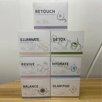Newest Oxygen Charcoal 7 Types Pods DETOX GLAM Hydrate CO2 Oxygen Pods Capsule Serum Bubble Facial Kit 3 In 1 Skin Rejuvenation 1