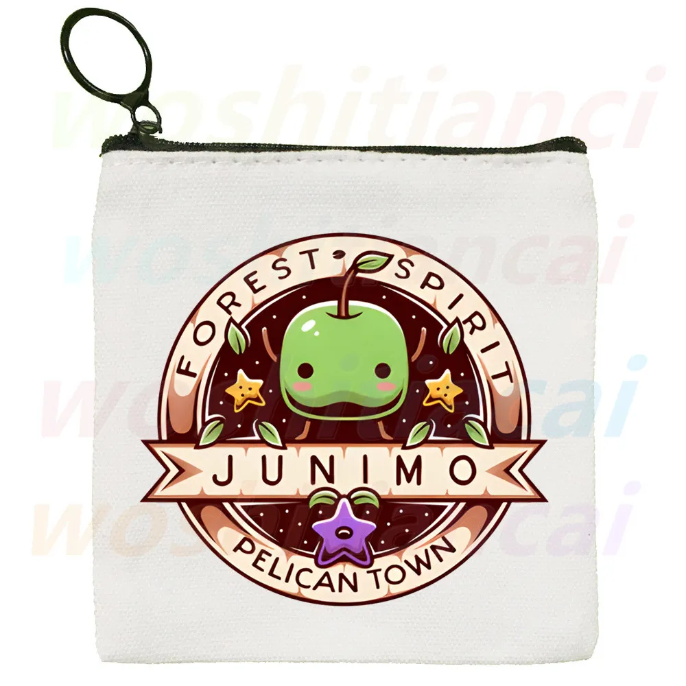 Stardew Chicken monedero de lona, monedero de colección, bolso de lona, cartera pequeña con cremallera, bolso para llaves, regalo de mano| | - AliExpress