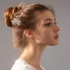 4 Pcs Rhinestone Bobby Pins Clip Dragonfly Hair Accessory Hairpin Rural Retro Silver Barrette Miss 4