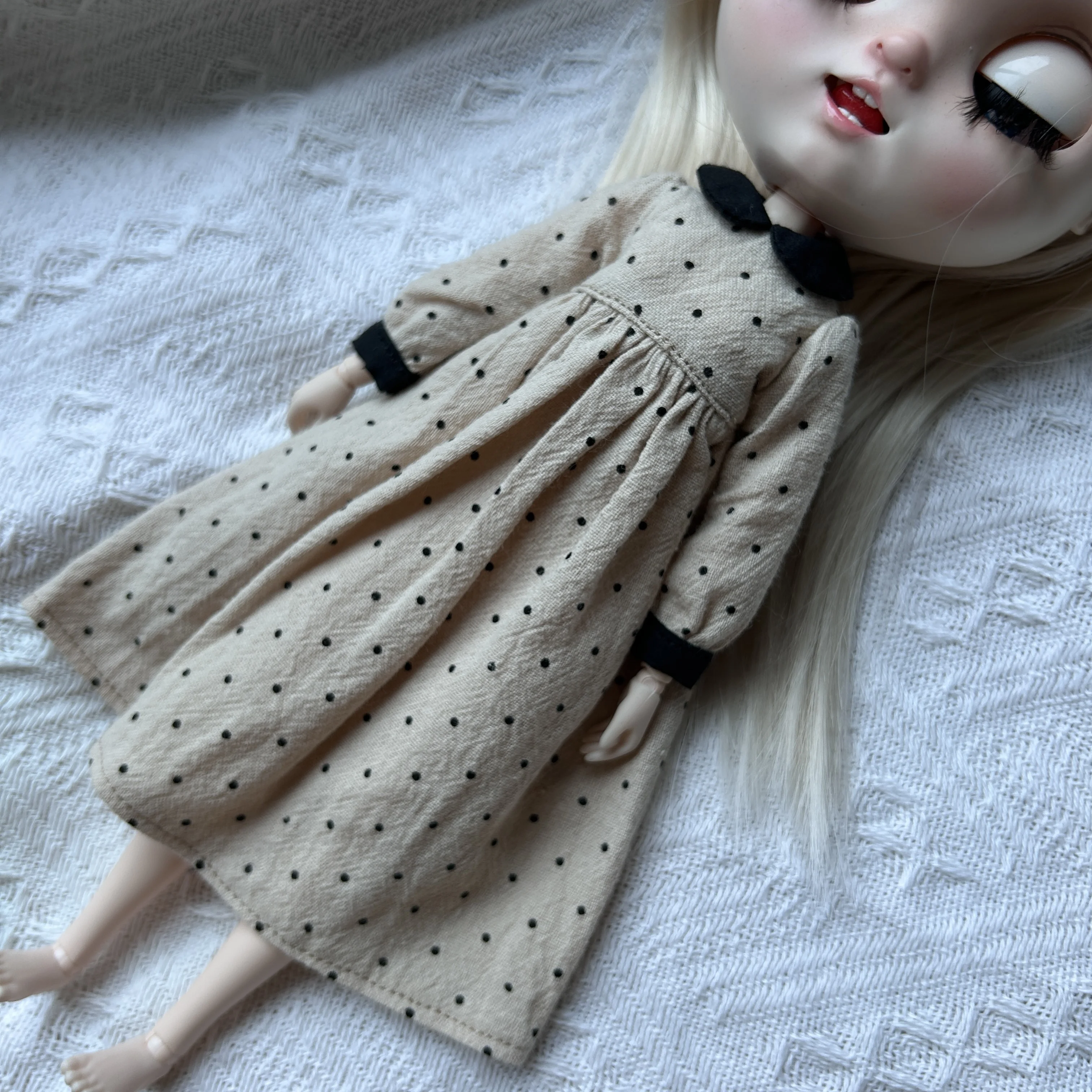 blythe dolls clothes casual dress multi-color handmade Dress for  Blythe doll 28-30 cm OB22 OB24 AZONE accessories 3
