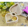 Storage Box Heart Shape Wood Box Jewelry Box Wedding Gift Makeup Cosmetic Earrings Ring Desk Rangement Make Up Wooden Organizer 3