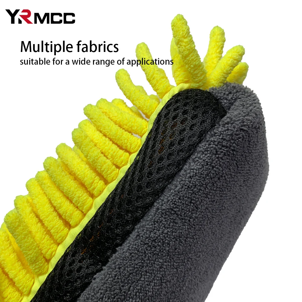 Car Wash Coral Glove Multifunction Thickened Anti-scratch Wash Glove Auto Cleaning Tools for Motorcycle Car Accessories