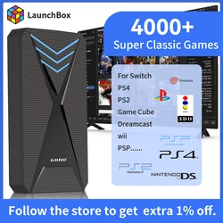 LaunchBox 2T Portable Game Hard Drive for GameCube/PS4/PS3/PS2/WII/PS1/SNES 4000+ AAA/3D/PC Games Hyper Base Lbox Game Console