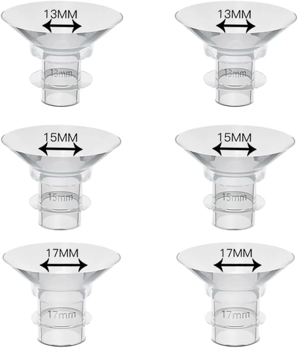Inserti Flangia Per Tiralatte Momcozy S9 Pro E Compatibili – Set Da 6 Pezzi (13/15/17 Mm) In Silicone Alimentare - 6