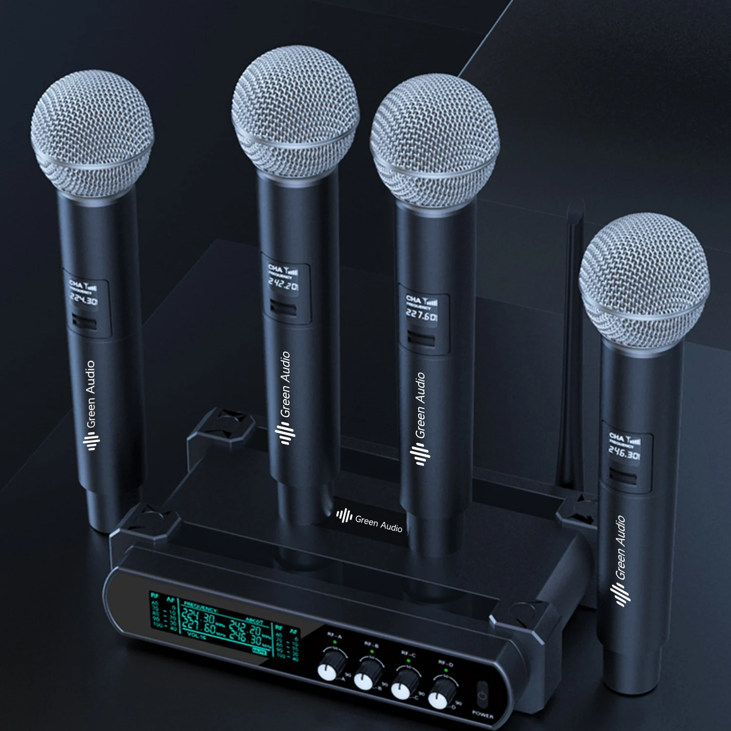 GAW-k44 One to four wireless microphone U-stage stage performance home dynamic microphone KTY audio set