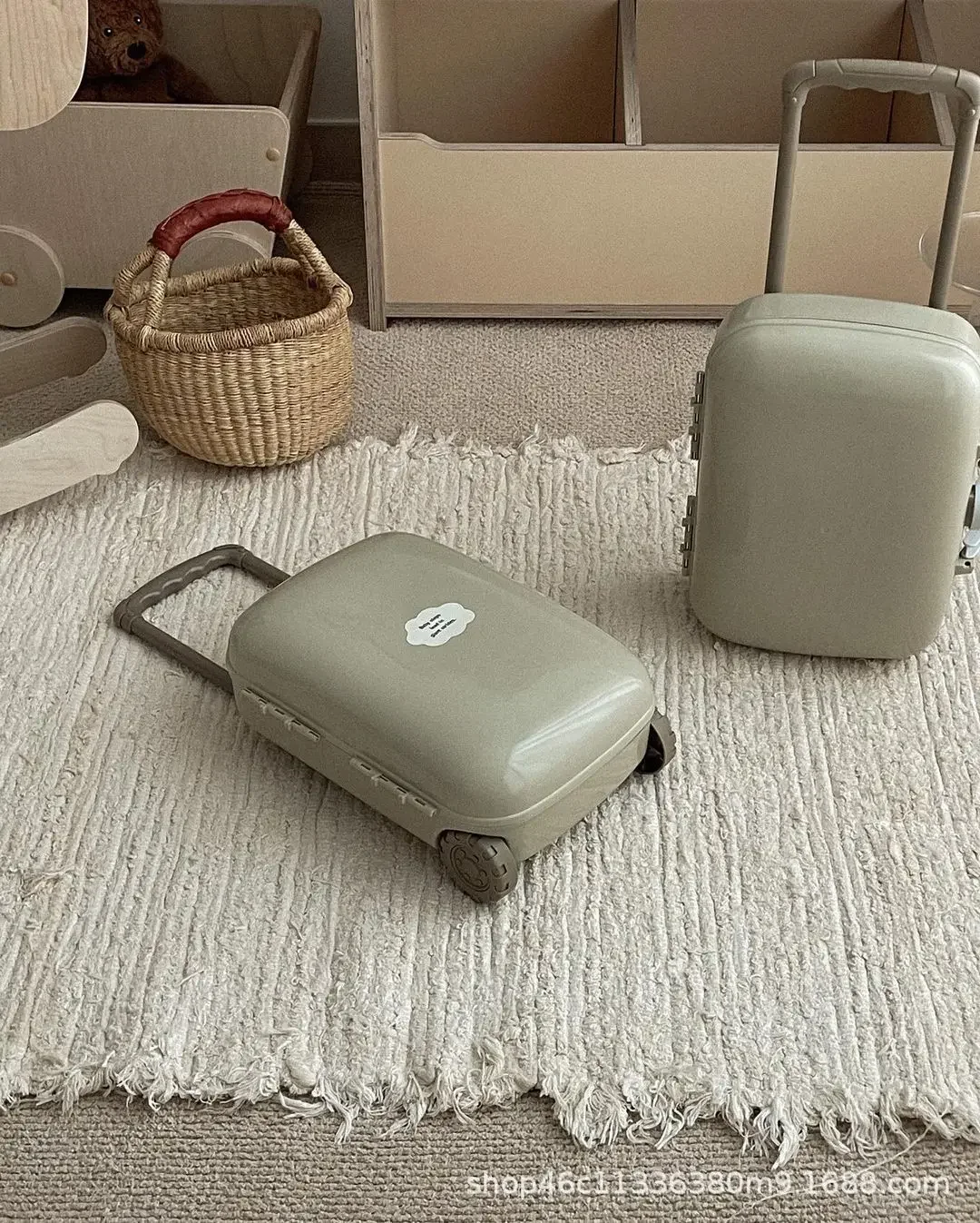 Children's Cute Mini Outdoor Storage Player Clothing Camping Travel Luggage Roller Trolley Case 16 undefined
