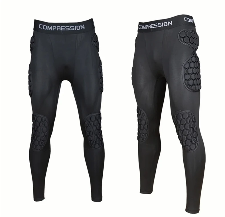 Rugby Soccer Goalkeeper Training Pants Men American Rugby Football Pads Jacket Shorts Workout Fitness Knee Guard Safety Trousers