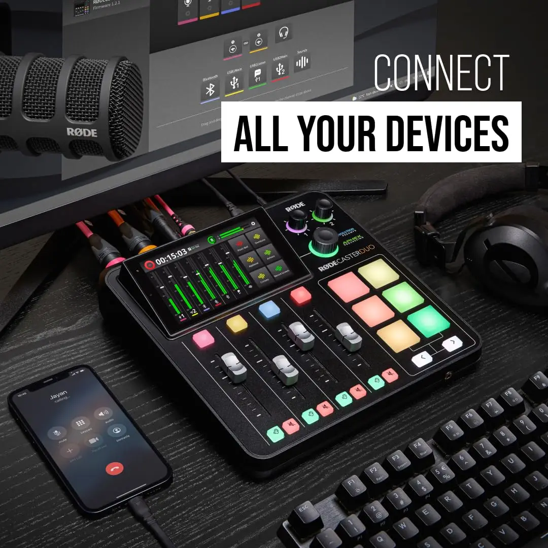DTM・DAW RODE Caster Duo Rode RODECaster Duo Streaming Mixer - Black | Sweetwater