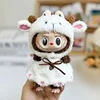 clothes only for 17cm labubu Clothing Accessories Doll Little Sheep Overalls set 6