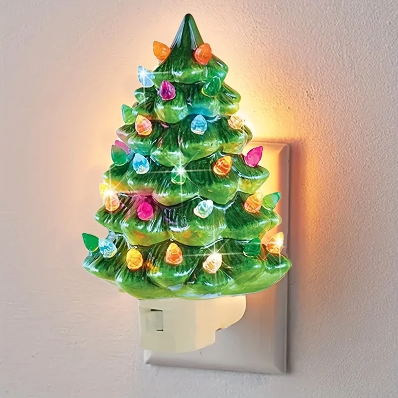 3D LED Christmas Tree Night Light for Wall Decor