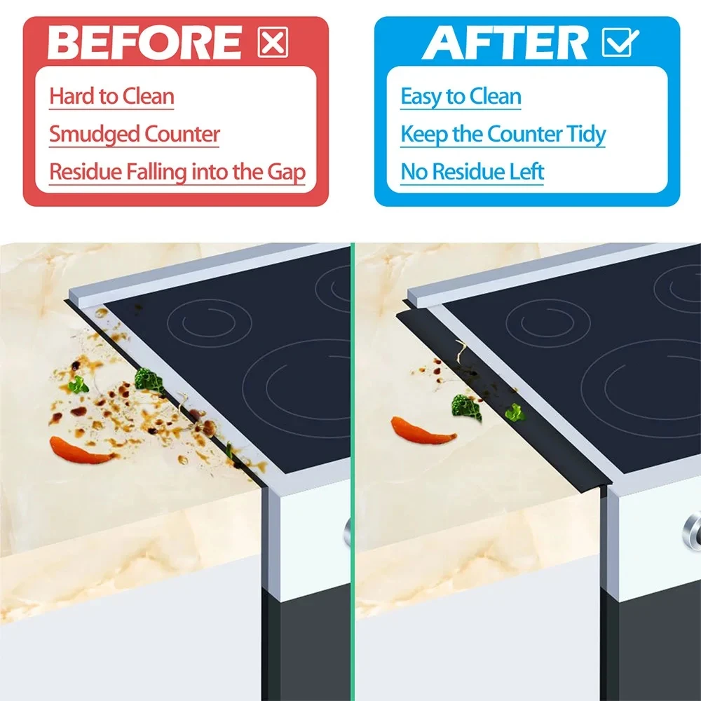 Silicone Stove Counter Gap Cover Protector