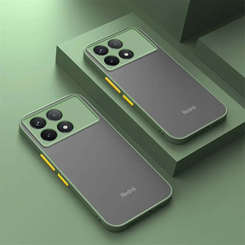 Luxury Matte Transparent Thin Armor Phone Case Cover